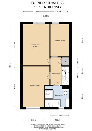 Floorplan - Copierstraat 56, 1433 NT Kudelstaart